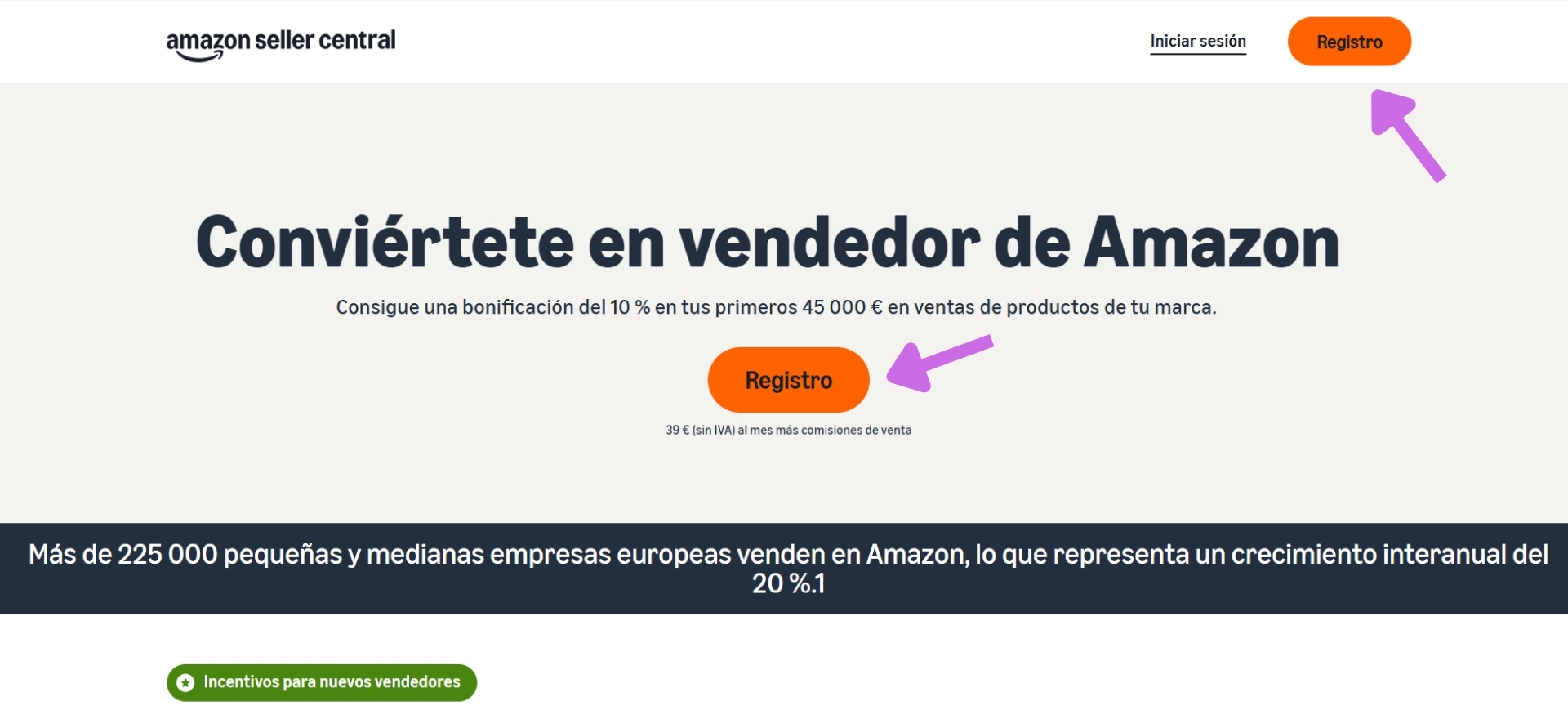 Amazon Seller Central - abrir una cuenta