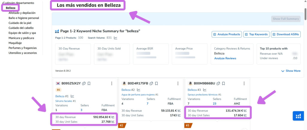 Los más vendidos en Amazon - Belleza