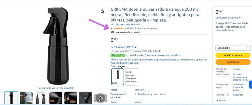 Reseñas y valoracion de producto Reseñas y valoracion de producto